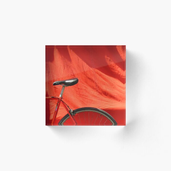 Red Bike Acrylic Block