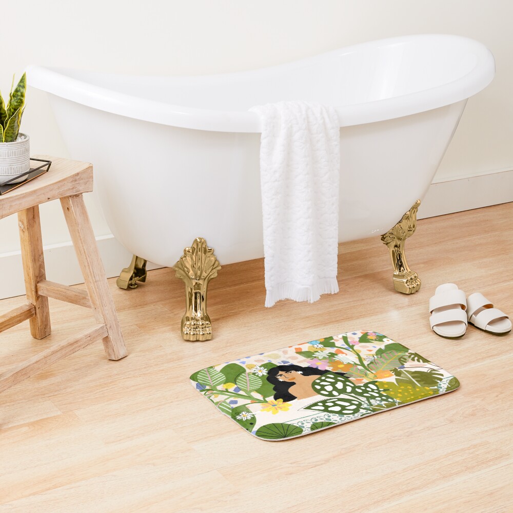 Bathing with Plants Bath Mat
