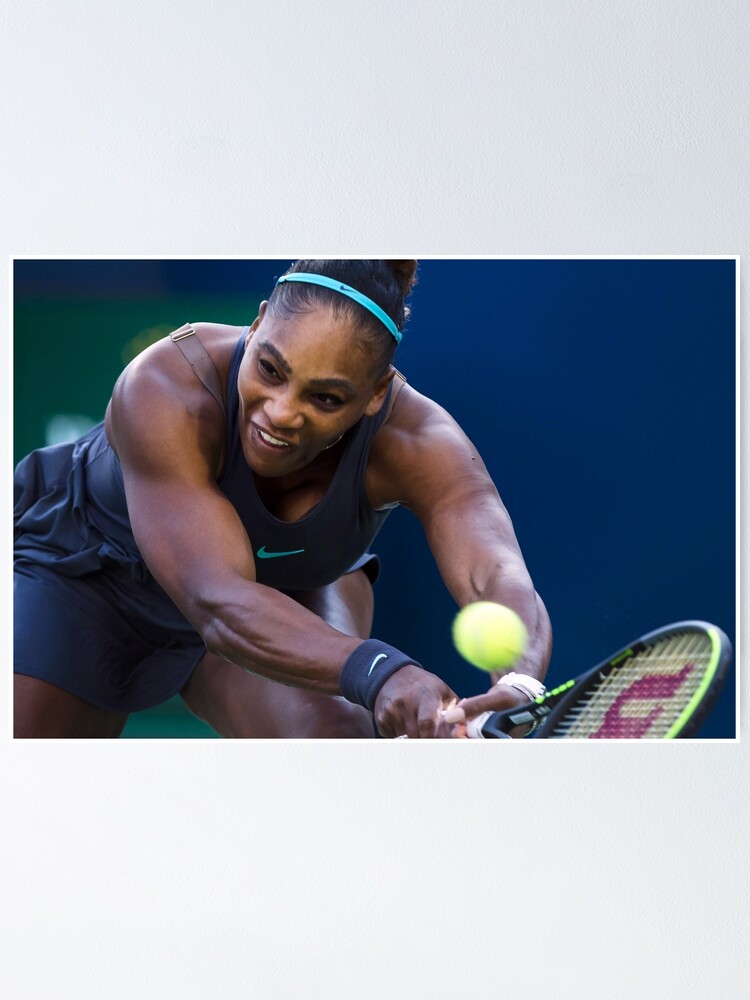 Serena Williams Saving The Game Poster By Therod Redbubble