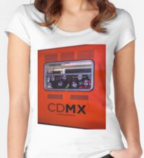 La Catrina Viaja en Metro CDMX 2151 Women's Fitted Scoop T-Shirt