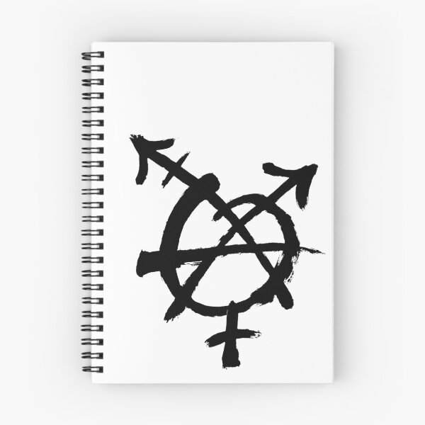 Item preview, Trans Anarchy Black designed and sold by stitchling.