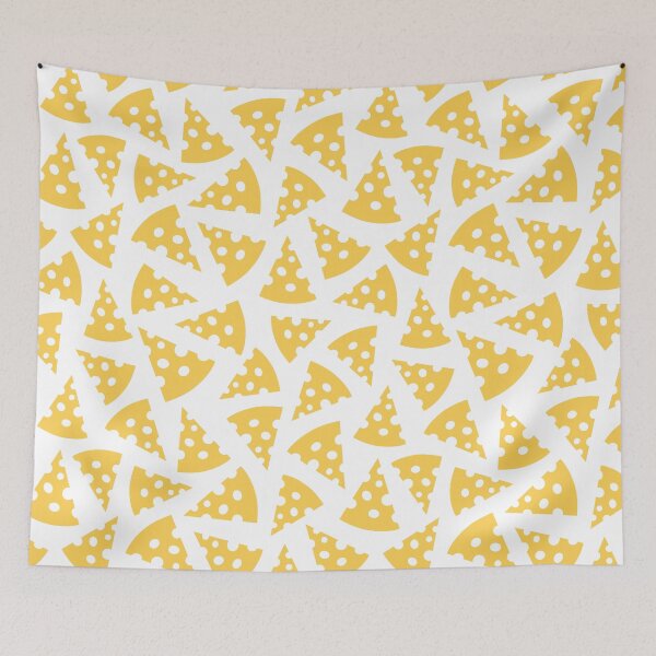Item preview, Pieces of cheese pattern in yellow color. Seamless cheese background. Vector illustration. designed and sold by illucesco.