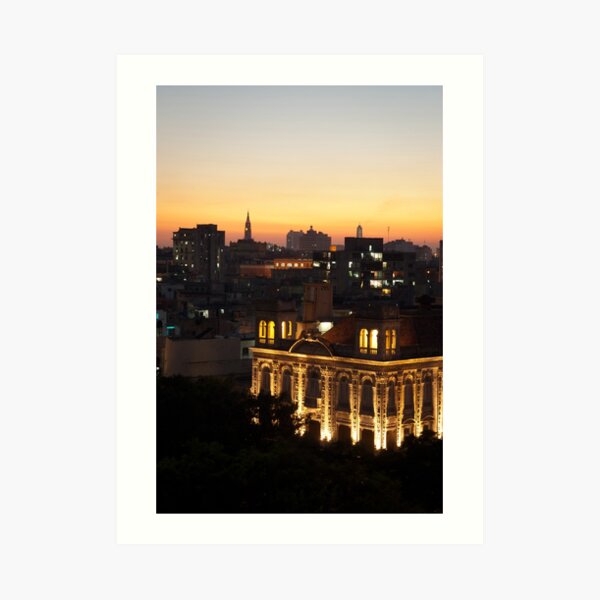 Lights over Havana Art Print