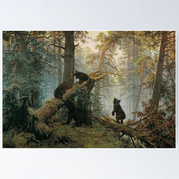 Artikel-Vorschau von Morgen in einem Kiefernwald - Ivan Shishkin - 1889, designt und verkauft von CJET.