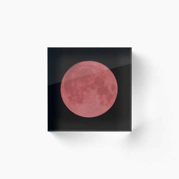Blood Moon Acrylic Block