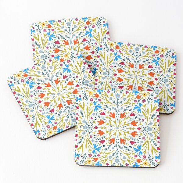 Item preview, Folk Art Floral designed and sold by inkblotcreative.