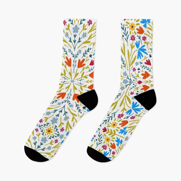 Item preview, Folk Art Floral designed and sold by inkblotcreative.