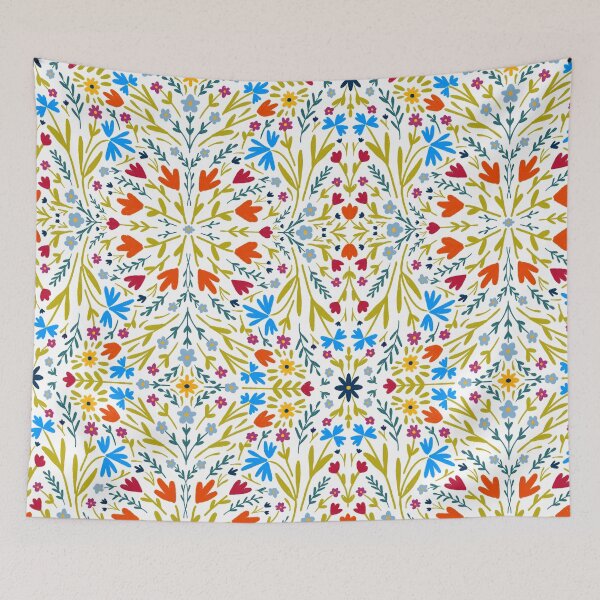 Item preview, Folk Art Floral designed and sold by inkblotcreative.