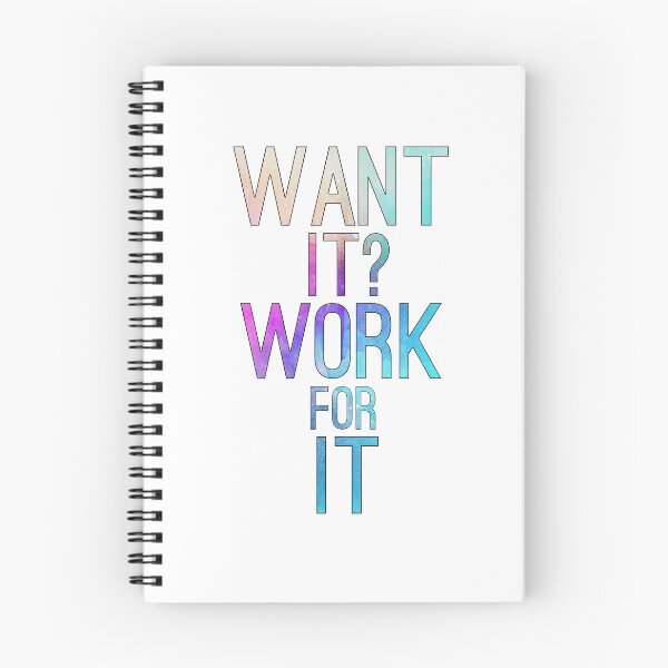Item preview, Want It? Work For It designed and sold by TheWriteShoppe.
