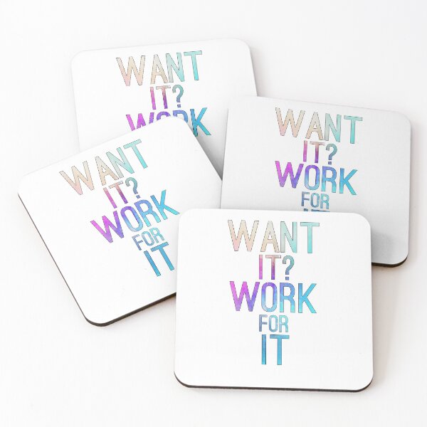 Item preview, Want It? Work For It designed and sold by TheWriteShoppe.