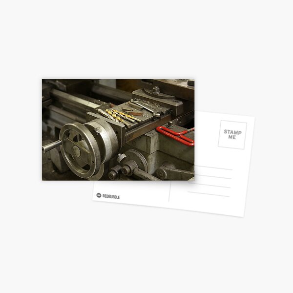 At the Lathe Postcard