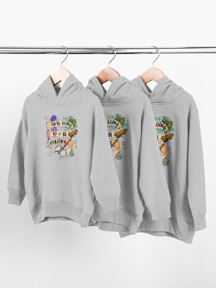 Alternate view of You're Going To Be Amazing Toddler Pullover Hoodie