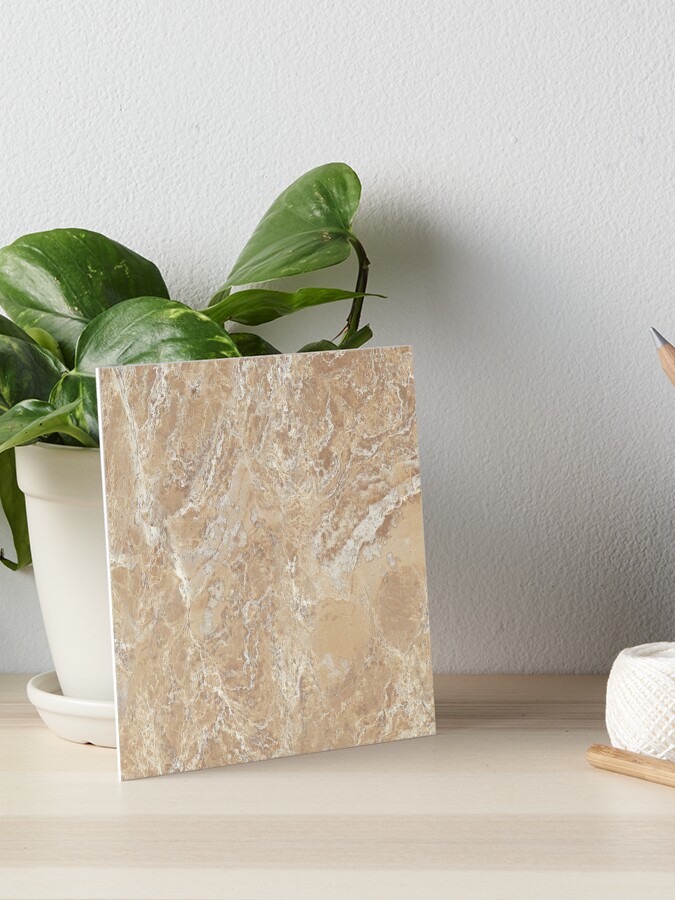 SQUARE MARBLE BOX - Beige