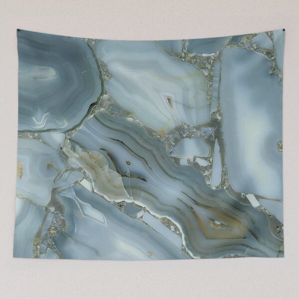 Item preview, preppy minimalist grey slate blue marble  designed and sold by LEILA ART SPACE.