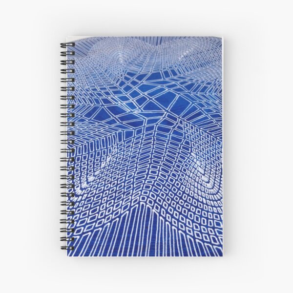 Blue Starburst - detail Spiral Notebook