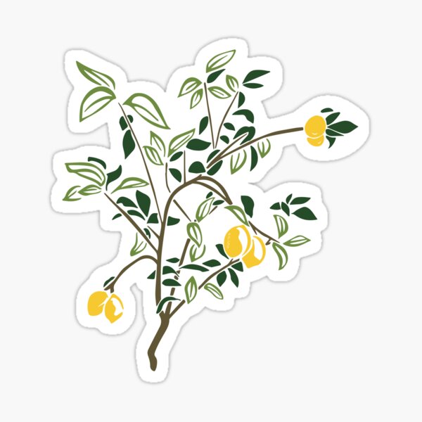 Lemon Tree Tribal Style Sticker