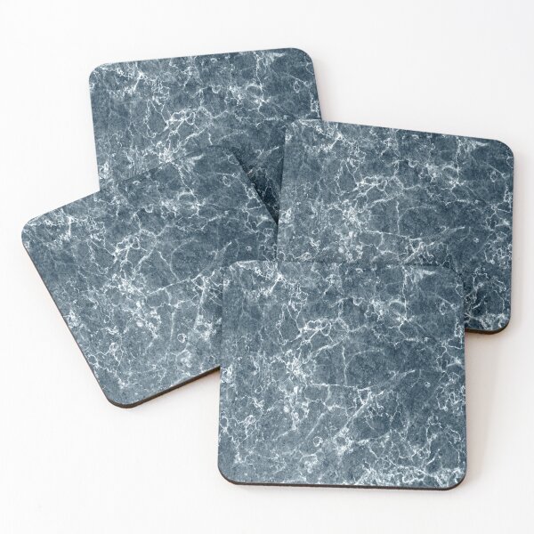 Item preview, preppy abstract minimalist slate blue marble  designed and sold by LEILA ART SPACE.
