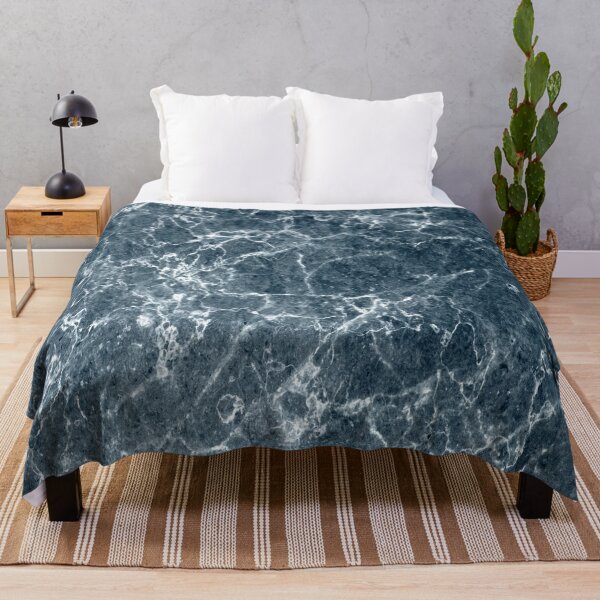 Item preview, preppy abstract minimalist slate blue marble designed and sold by LEILA ART SPACE.