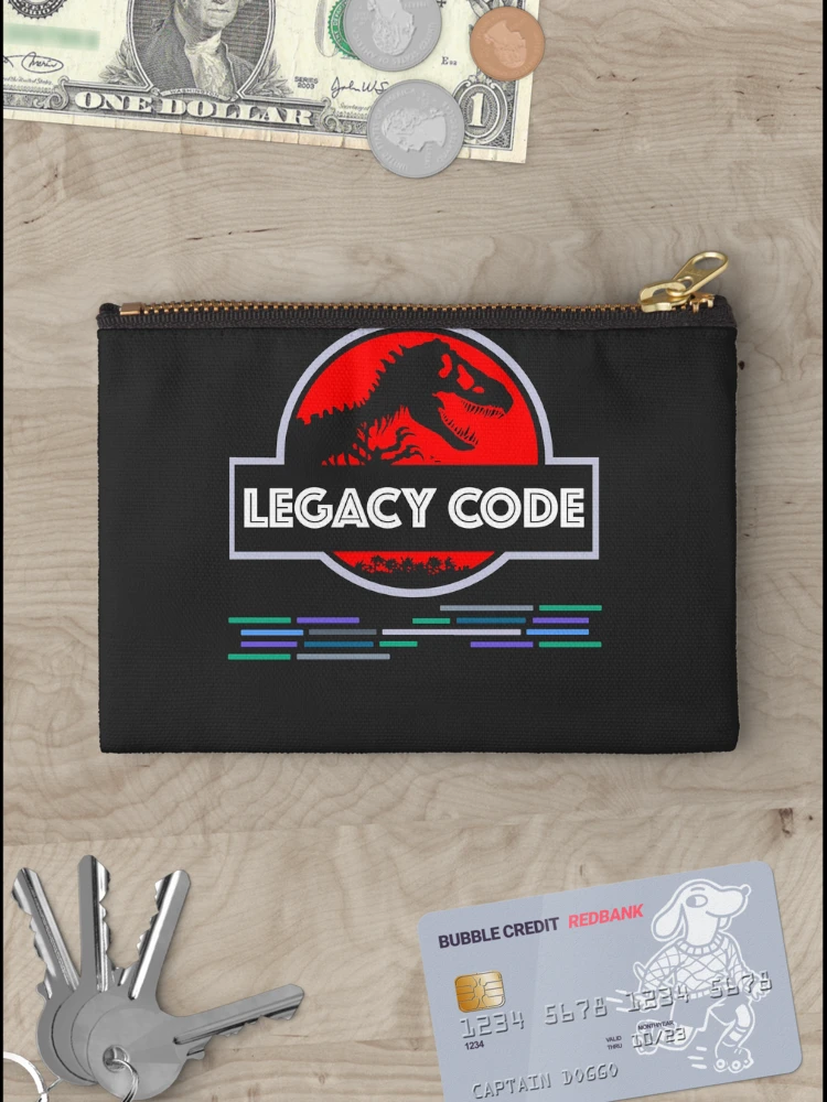 Thumbnail 3 of 4, Zipper Pouch, Developer Legacy Code designed and sold by bliptee.