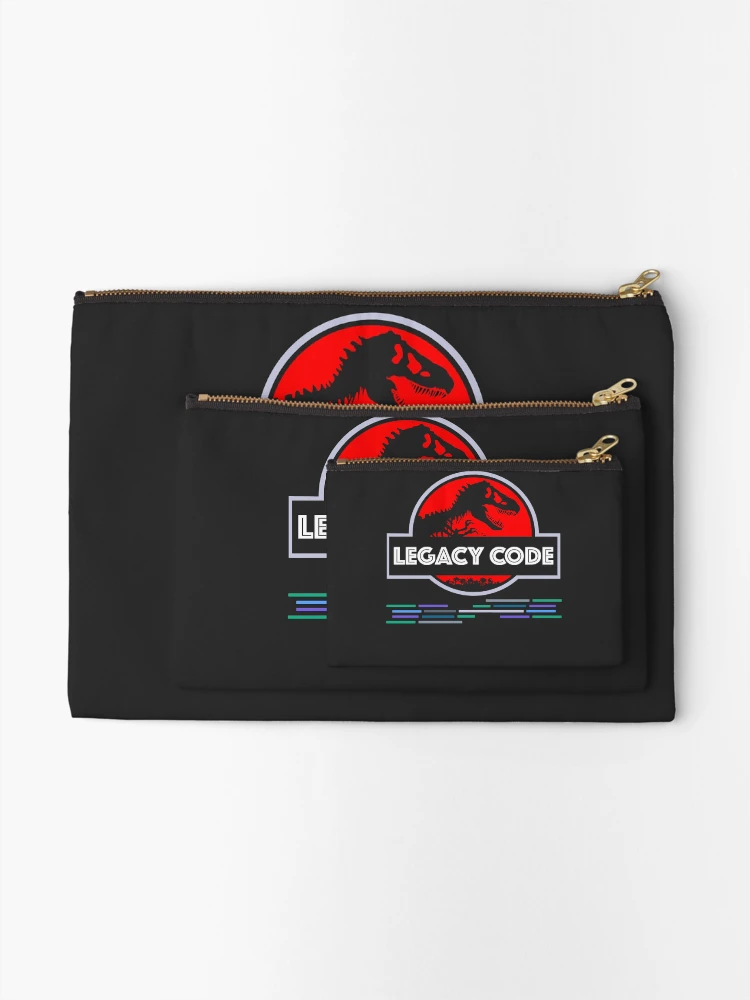 Thumbnail 2 of 4, Zipper Pouch, Developer Legacy Code designed and sold by bliptee.