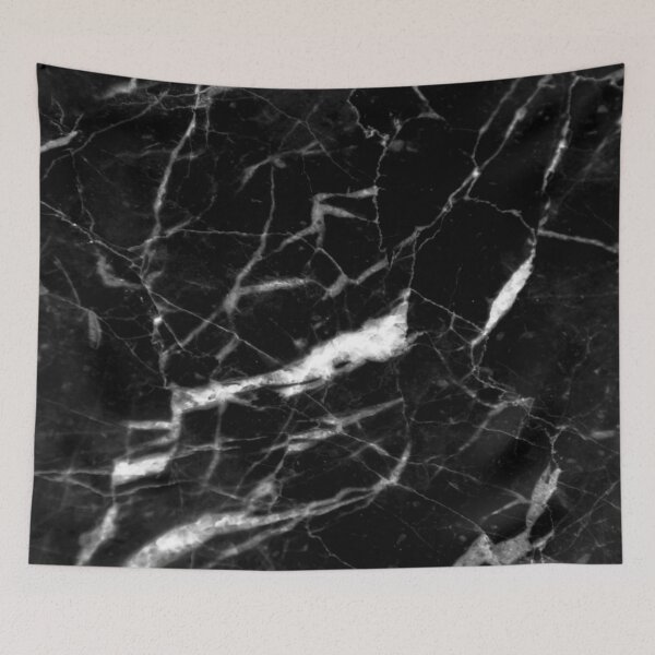 Item preview, preppy abstract modern chic minimalist grey black marble designed and sold by LEILA ART SPACE.