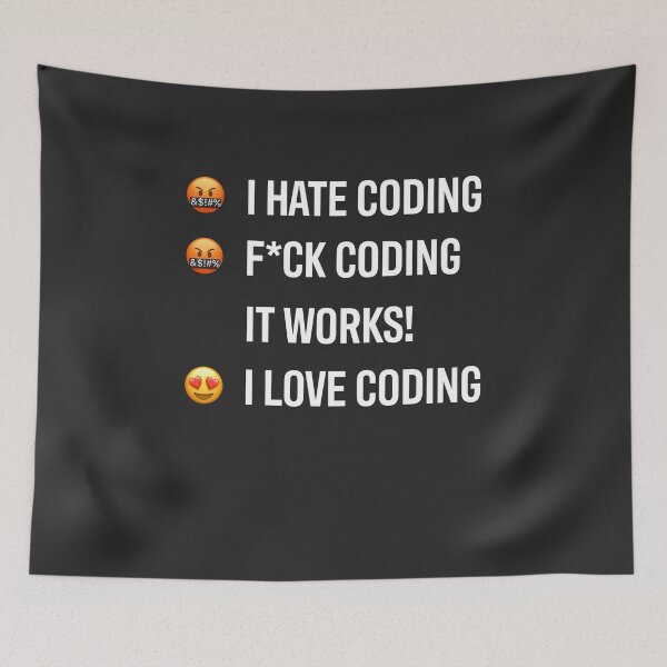 Item preview, Developer I Hate Coding I Love Coding designed and sold by bliptee.
