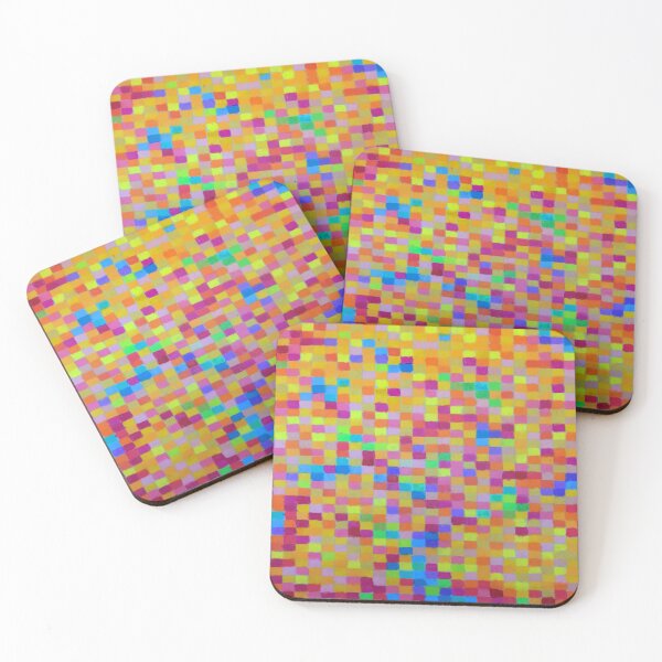 Item preview, Colored Pencil Abstract Pixel Print designed and sold by docbdesign.