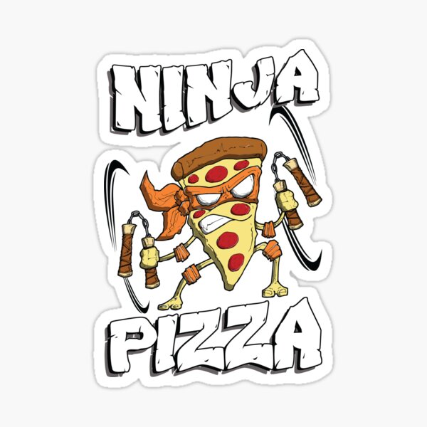 Ninja Pizza Sticker