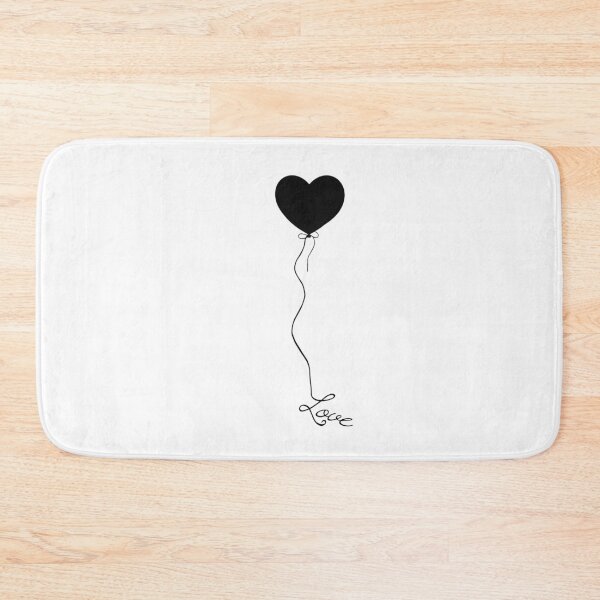 Item preview, Love Heart Balloon Silhouette on a String designed and sold by tinytiger77.