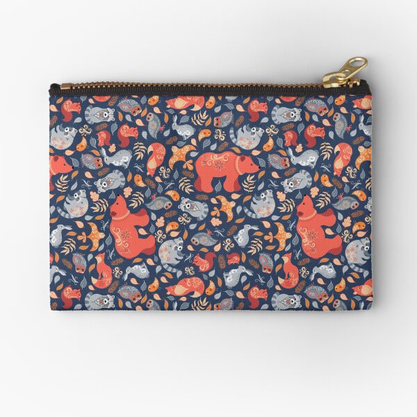 Fairy-tale forest. Scandinavian design. Zipper Pouch
