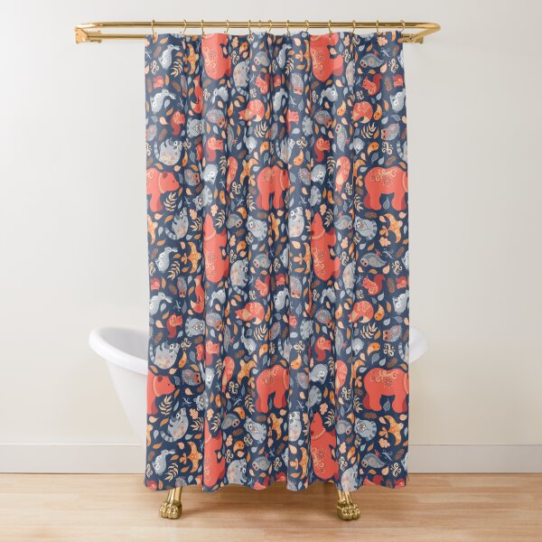 Fairy-tale forest. Scandinavian design. Shower Curtain