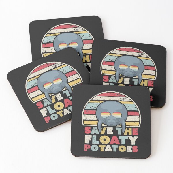 Item preview, Save The Floaty Potatoes Design. Retro Manatees Product designed and sold by PackAPunch.