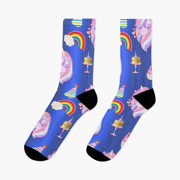 Item preview, Unicorn Sweets on Blue designed and sold by GraphicAllusion.