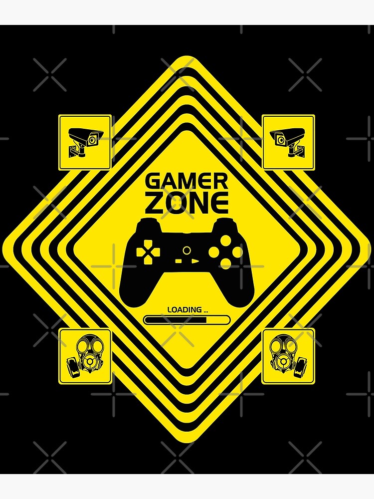 Gamer Zone Design Poster By Raeolus Redbubble