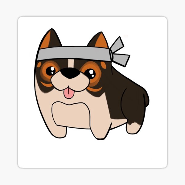 Kung Fu Corgi Sticker