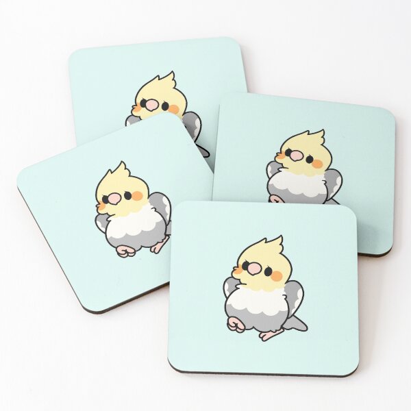 Item preview, Cinnamon Pied Cockatiel - Kawaii Birbs designed and sold by blirbos.