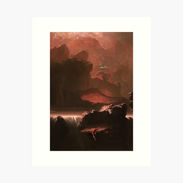 Sadak in Search of the Waters of Oblivion - John Martin - 1812 Art Print