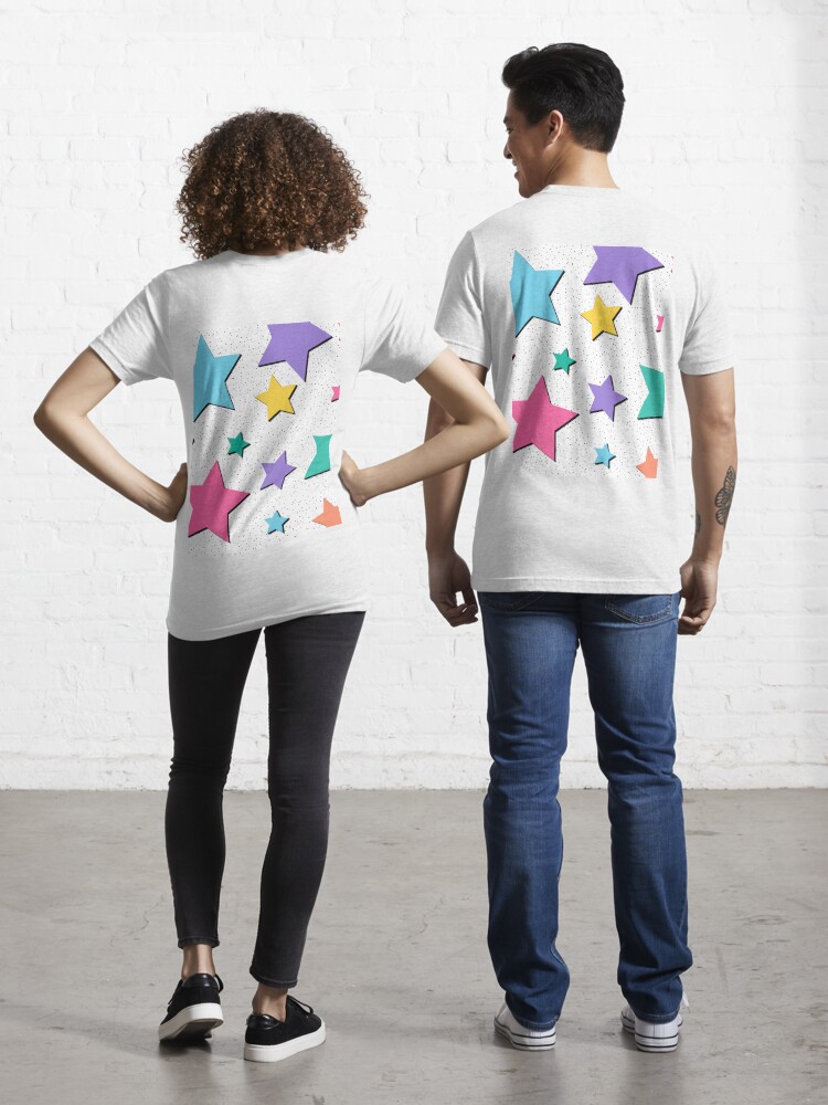 80s inspired Stars Essential T-Shirt for Sale by reanthonydesign