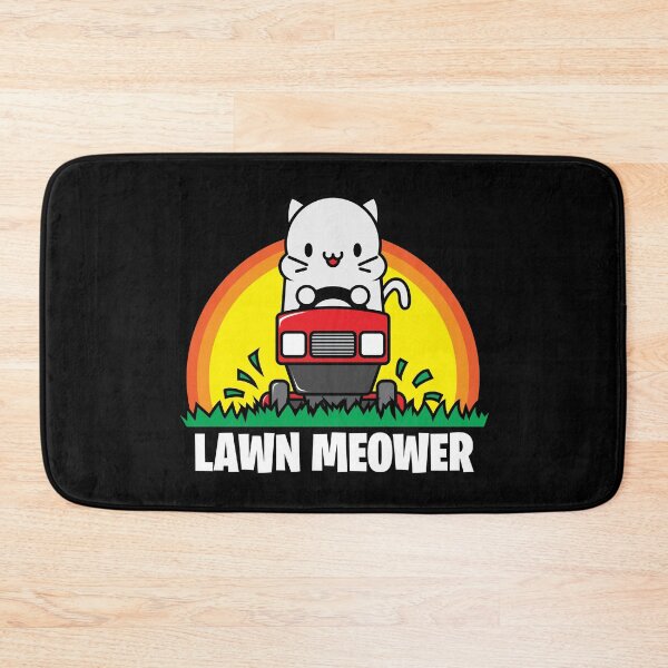 Item preview, Lawn Meower Funny Cat Design Mowing The Grass designed and sold by swiftyspade.