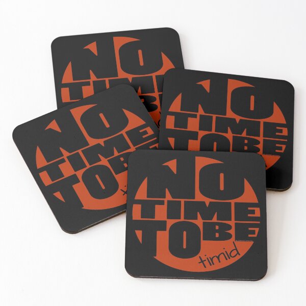 Item preview, NO TIME TO BE TIMID (Red Retro Feel) Word Color changes with background designed and sold by BLACKSUN-SHOP.