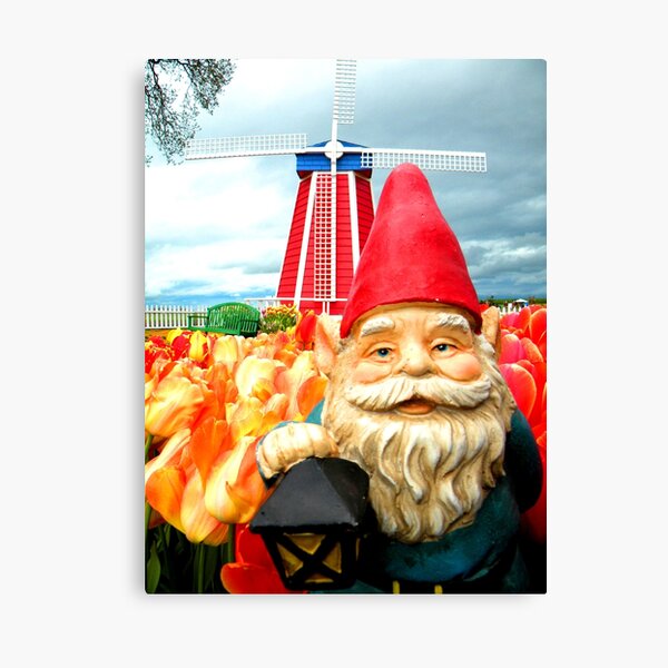 Windmill Gnome Canvas Print