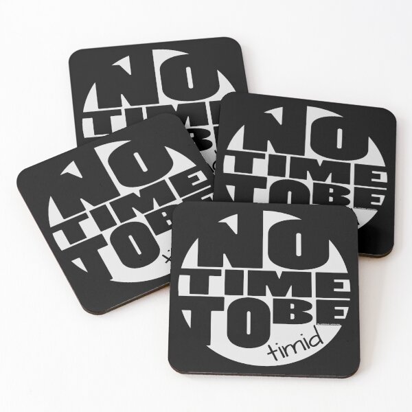 Item preview, NO TIME TO BE TIMID (Grey Retro Feel) Word Color changes with background designed and sold by BLACKSUN-SHOP.