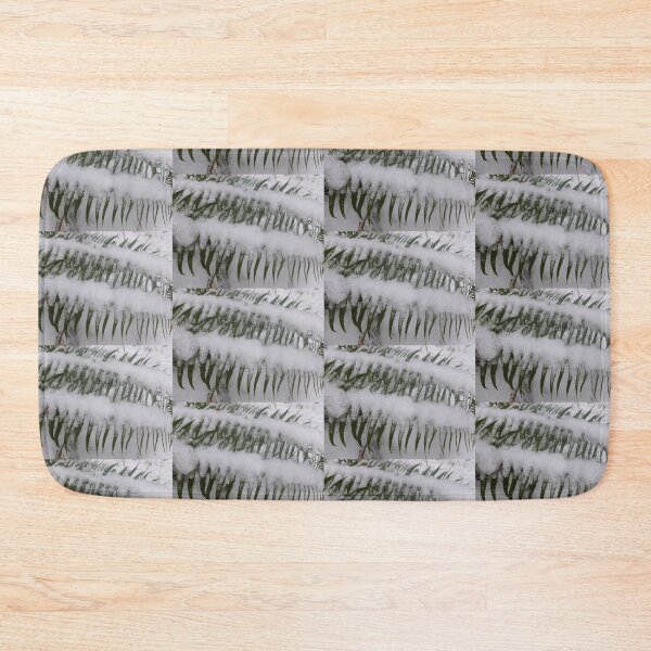 Item preview, SNOW ON SWORD FERNS designed and sold by Elaine Bawden.