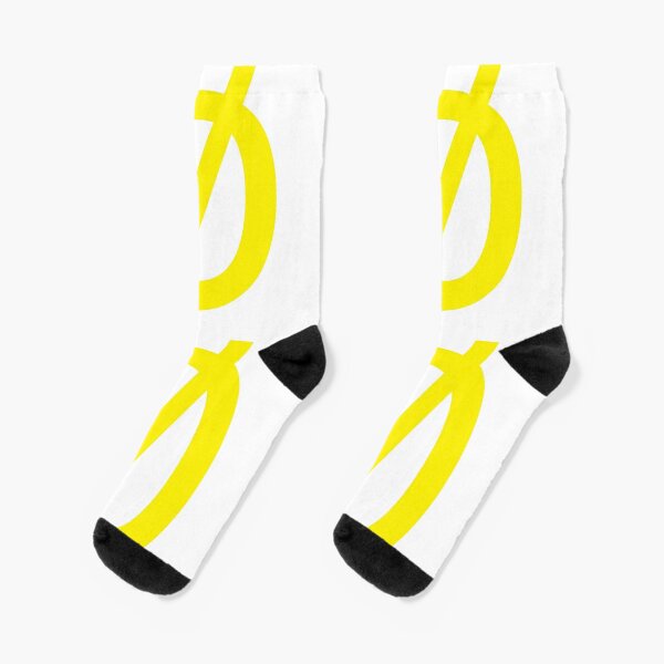 Empty Set - Unicode Character “∅” (U+2205) Yellow Socks