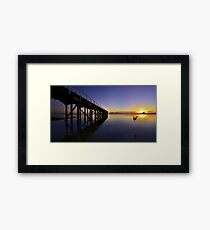 "One Saturday Morning" Urangan Pier, Hervey Bay, Qld Gerahmtes Wandbild