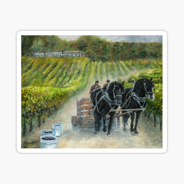 A Great Vintage Harvest Sticker
