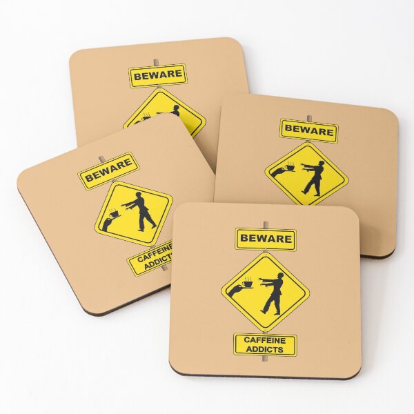 Item preview, Beware of Caffeine Addicts designed and sold by JenGo Creative.