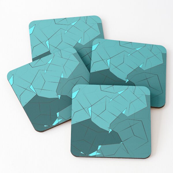 Item preview, Teal & Blue 3D Boxes designed and sold by Samm Poirier.