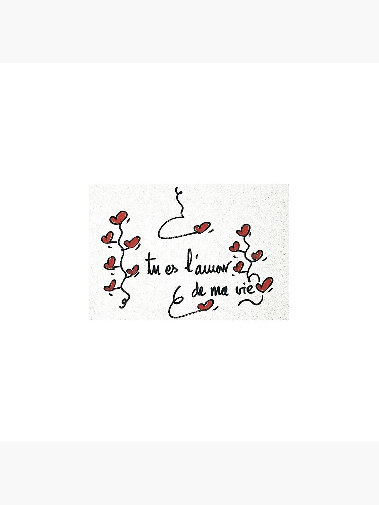 L Amour De Ma Vie Tote Bag By Lindsaypaigeart Redbubble