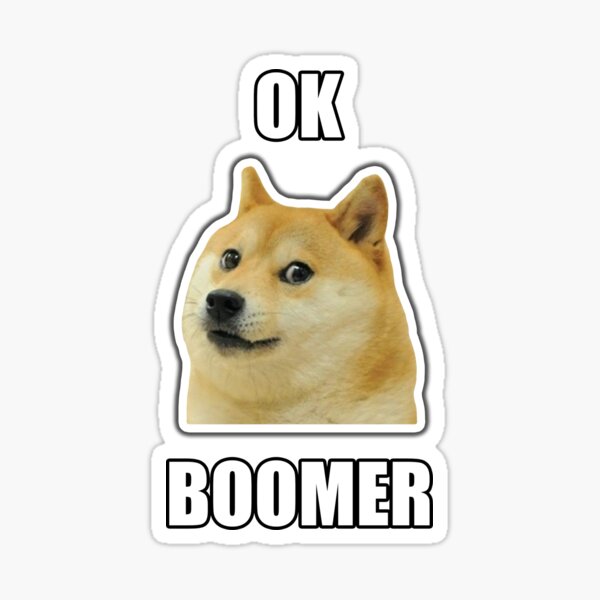Doge - OK Boomer Sticker